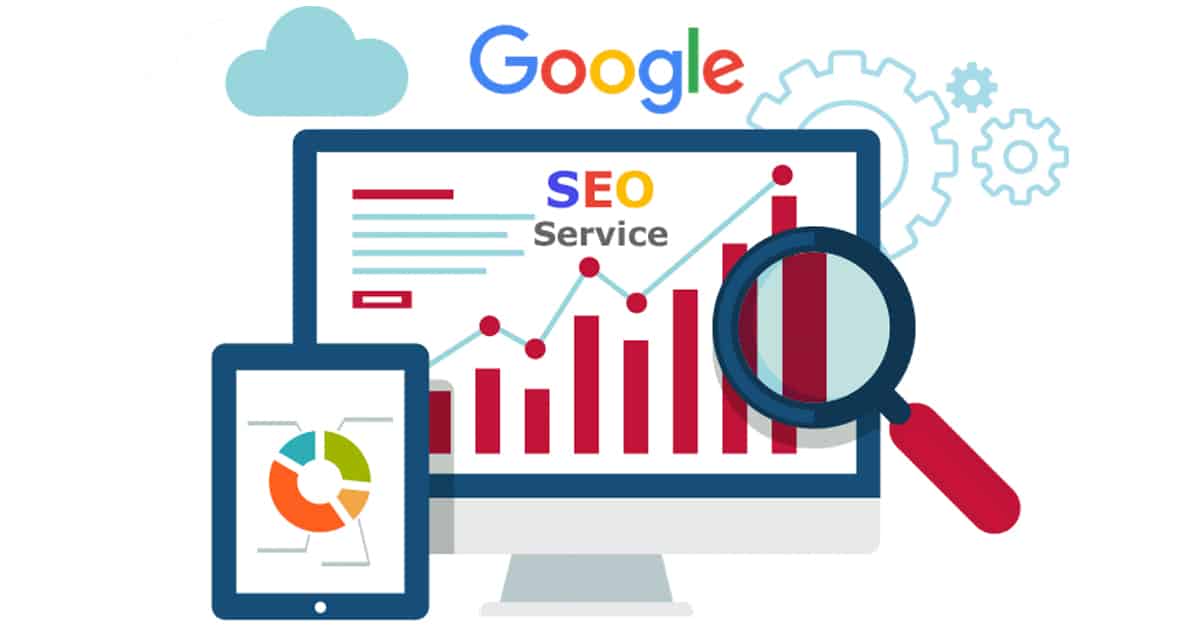 Digital image showing Google SEO service