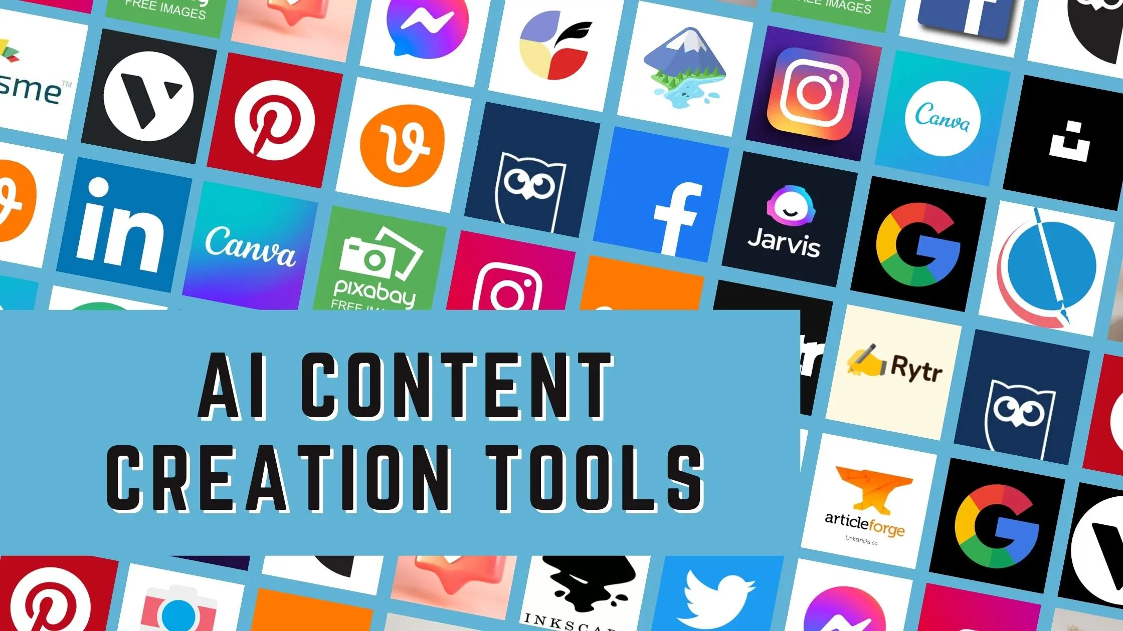 Visual showing Content Creation Tools